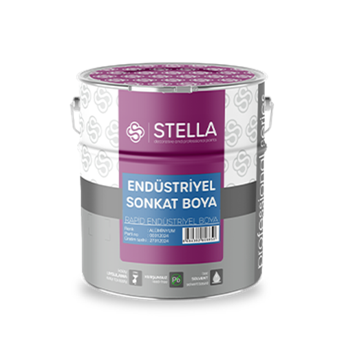 STELLA ENDÜSTRİYEL SONKAT BOYA SİYAH 3 LT